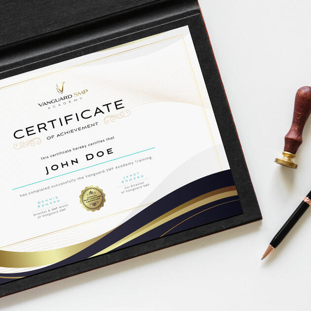 Certificate Design for Academy Training Students