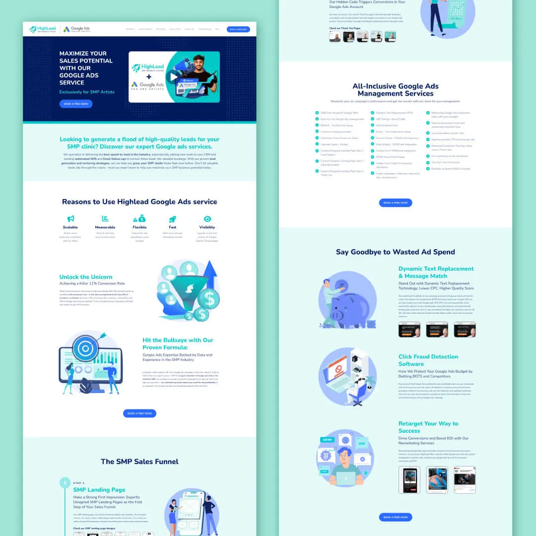 HighLead Web Page Design